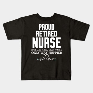 Proud Retired Nurse Kids T-Shirt